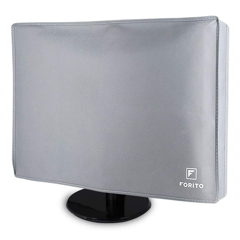 [Australia - AusPower] - 27" 28" 29" Universal Computer Monitor Dust Cover for 27 Inch to 29 Inch LCD/LED HD Display, Nonwoven Fabric Dust-Proof, Water Resistant (Size: 28W x 18H x 4D)-Gray 27-29 Inch 27-29" -Gray 