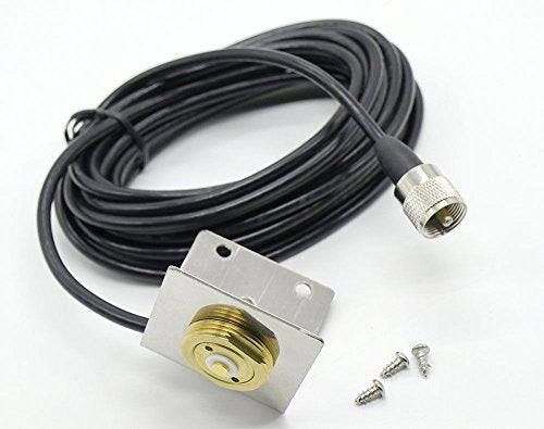 [Australia - AusPower] - NMO Bracket L Shape Fender Mount W/M PL-259 UHF Connector RG-58U 5 Meter Cable 