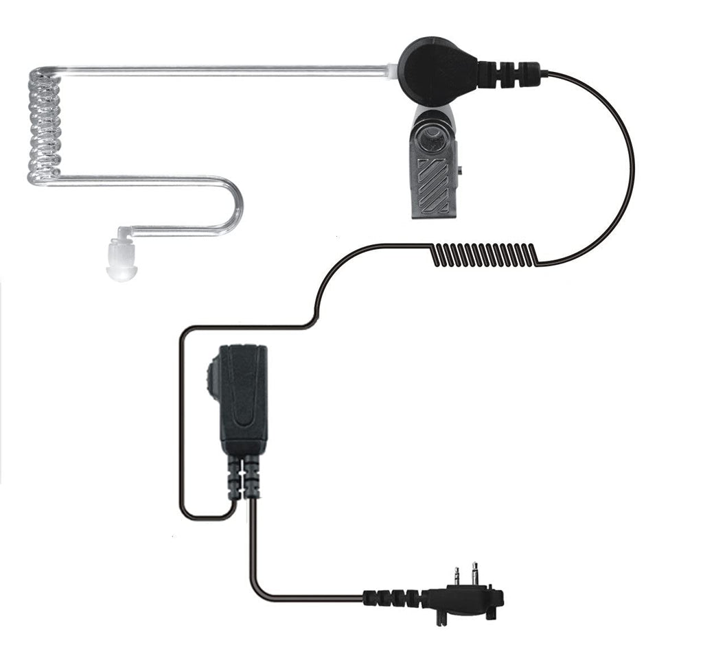 [Australia - AusPower] - ITC Acoustic Clear Tube Earpiece with Mic & PTT for Icom Two Way Radio 