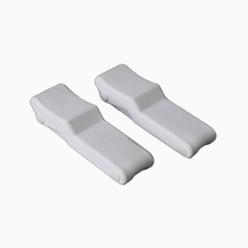 [Australia - AusPower] - X-Haibei 2 Pcs 4 inch Flexible Draw Latch Soft White Rubber Over Center Boat Latch Door Handle 