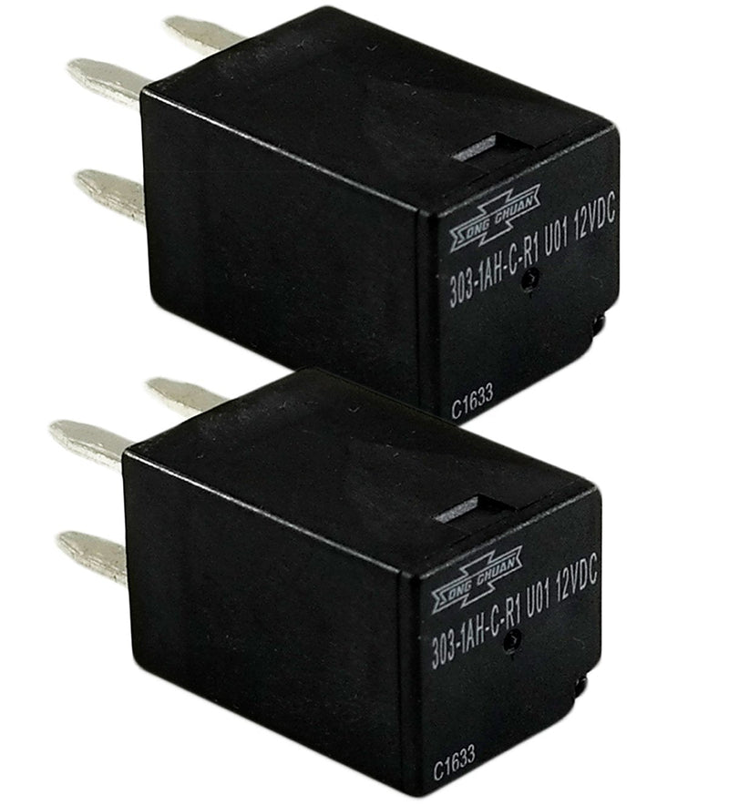 [Australia - AusPower] - Song Chuan General Purpose Relays 303-1AH-C-R1-U01-12VDC ( Pack of 2) SPNO 20A 12VDC 