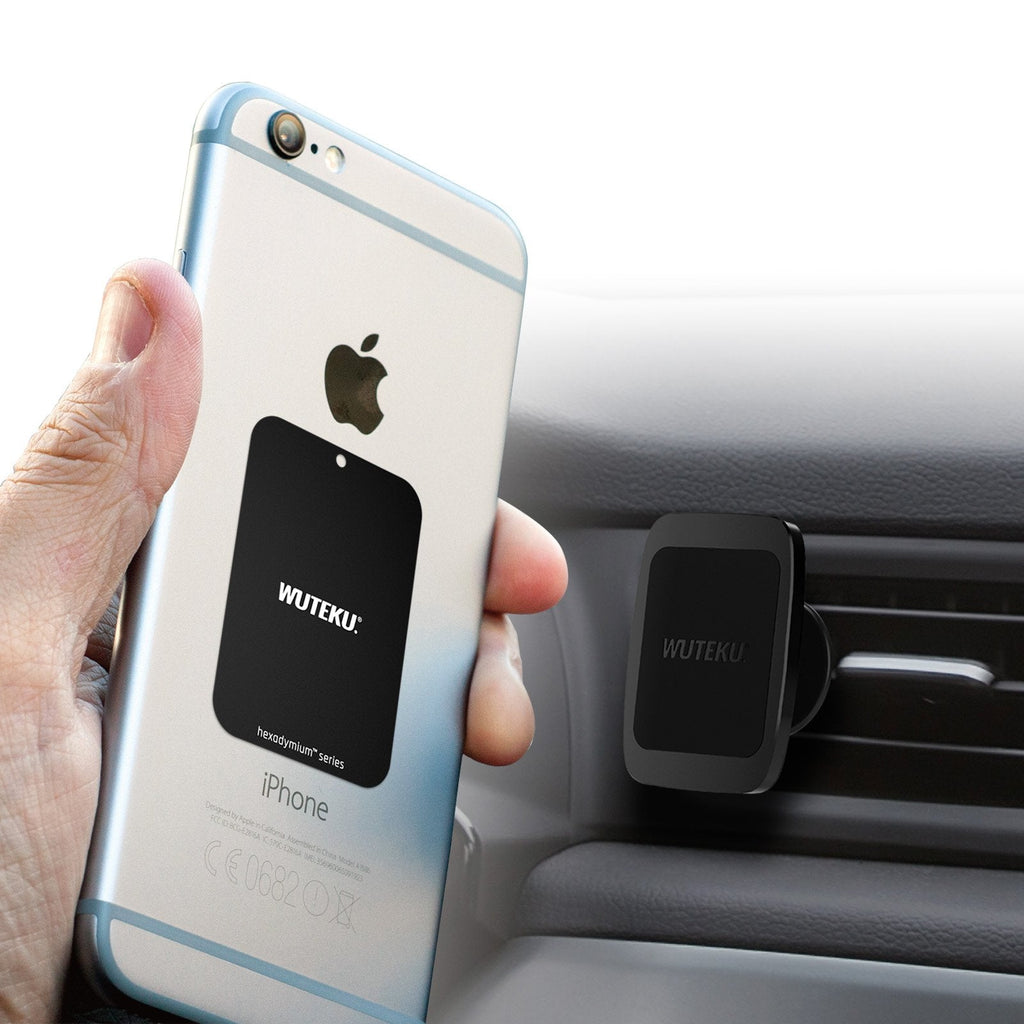 [Australia - AusPower] - WUTEKU Magnetic Cell Phone Holder Kit for Car - Works on All Vehicles, Phones and Tablets - Best Vent Mount - Compatible with iPhone XR XS X 8 7 and Galaxy S10 S9 S8 More by Pro Drivers 