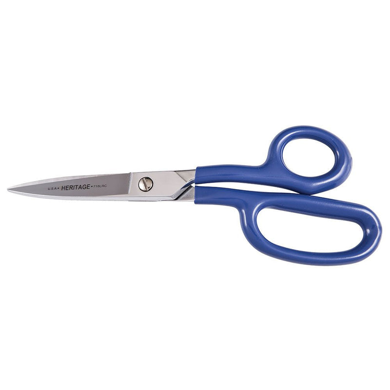[Australia - AusPower] - Klein Tools G718LRC Scissors, Carpet Shear with Large Ring and Offset Handles, Curved, 9-Inch 
