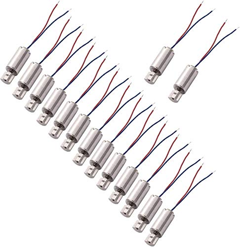 [Australia - AusPower] - BestTong DC 1.5V 3V 6mm x 10mm Miniature Micro Vibrating Vibration Coreless Motor 12000RPM 610 Powerful Small Electric Motors 2 Wires Pack of 15 