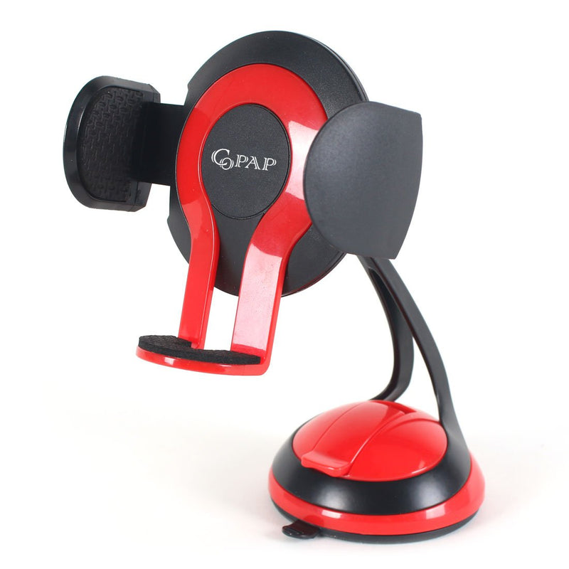 [Australia - AusPower] - Copap Car Phone Holder Red Car Mount Windshield/Dashboard Easy to Install One Touch Release for iPhone XS XS Max X 8 8 Plus Samsung Galaxy S10 E S9 S8 Nexus and more 