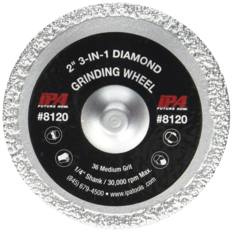 [Australia - AusPower] - Innovative Products of America IPA 3-in-1 Diamond Grinding Wheel, 2" Diameter 