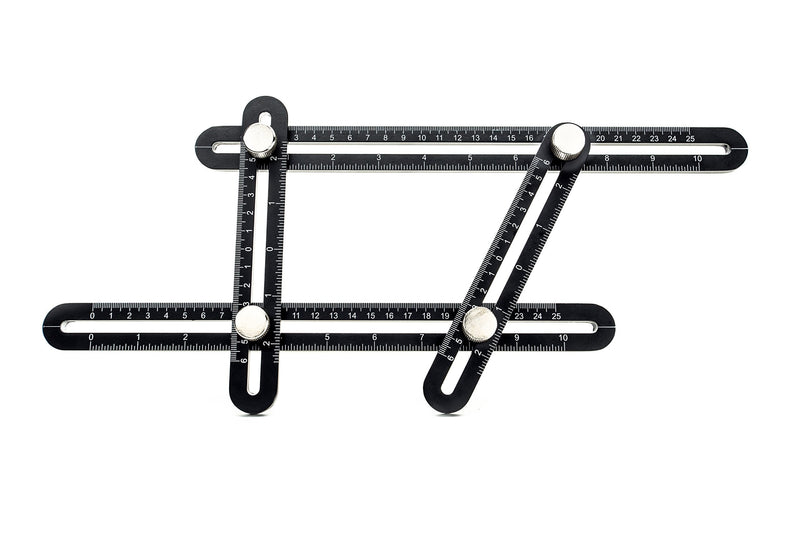 [Australia - AusPower] - RIG TOOLS Template Tool, Angle Finder Tool, Multi Angle Measuring Ruler, Premium Aluminum Alloy Template Tool for Carpenter, Hanging Tile, Laying Floors, Cutting Stone & More 