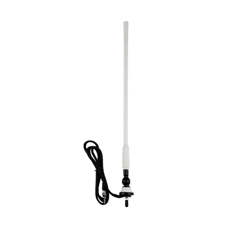 [Australia - AusPower] - Herdio Waterproof Marine Antenna Rubber Duck Dipole Flexible Mast FM AM Antenna for Boat Radio Car ATV UTV RZR SPA White 
