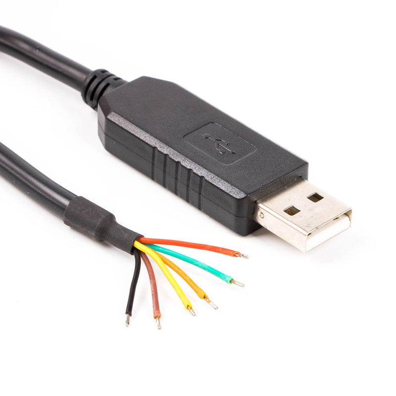 [Australia - AusPower] - FTDI chip USB to 3.3v TTL UART Serial Cable, Wire end, 6ft, TTL-232R-3V3-WE Compatible 