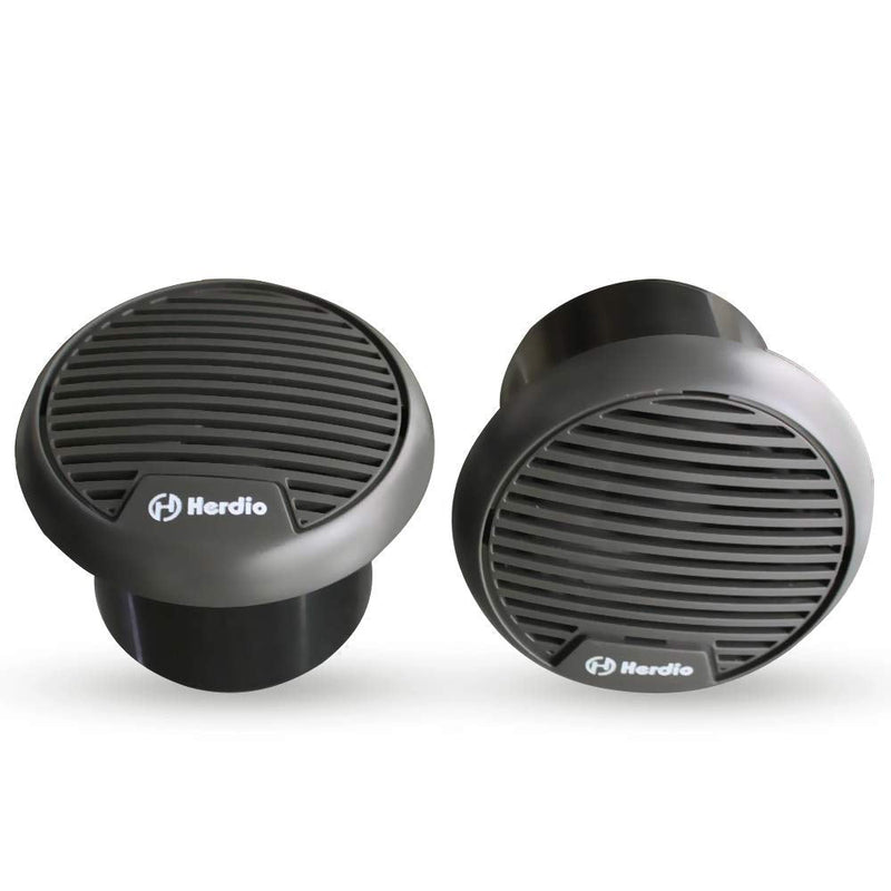 [Australia - AusPower] - Herdio 3 Inch Waterproof Marine Speakers Full Range Audio Motorcycle Speaker Stereo System with MAX Power 140 W (Pair) for Motorcycle,Boat,Hot tub,UTV,ATV,Golf Carts,Powersports,CAR,SPA(Grey) Gray 