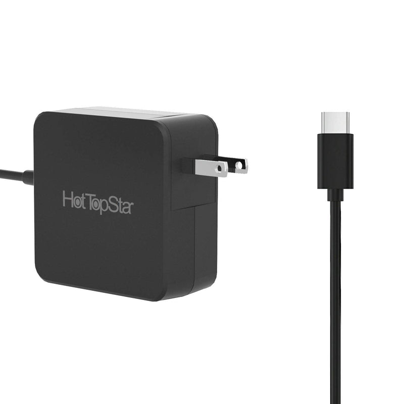 [Australia - AusPower] - HotTopStar 45W USB C Power Adapter Wall Charger Compatible for 29W Apple New MacBook 12-inch, iPhone 12/12 Mini/ 12 Pro Max/ 11/11 Pro/ 11 Pro max/Galaxy S9/ S9 Plus/ S8 and More (BLACK-02) BLACK-02 