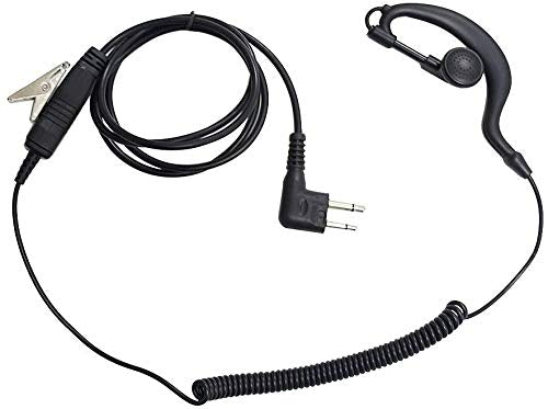 [Australia - AusPower] - M Head Earpiece Headset PTT with Mic for 2-pin Motorola Two Way Radio 10 Pack 10pcs 