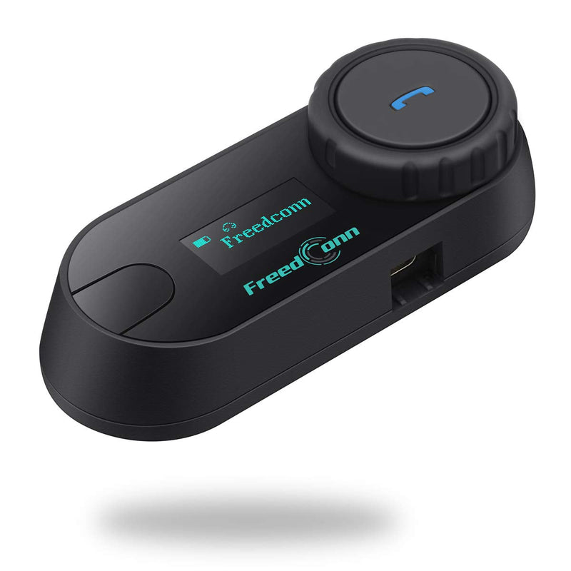 [Australia - AusPower] - Motorcycle Bluetooth Headset,FreedConn Bluetooth Motorcycle Headset TCOM-SC, Waterproof Intercom Helmet Communication Intercom Systems, LCD Screen 800M Two-Way Interphone with FM Radio (1 Pack) T-COMSC(1 pack) 