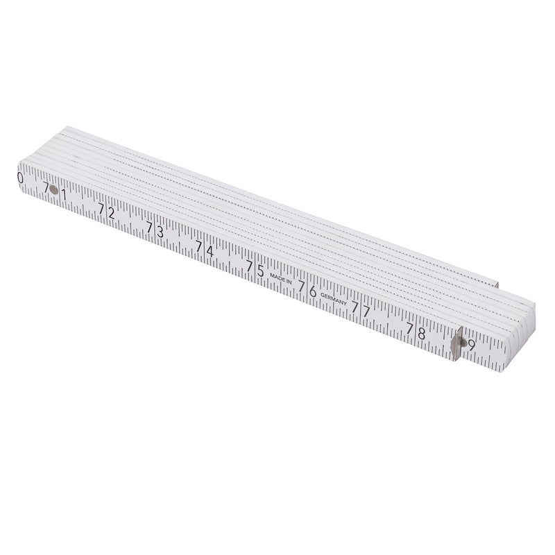 [Australia - AusPower] - Redecker ADGA Folding Beech Wood Rule, US and Metric Measurements, Stainless Steel Springs, 78-3/4-Inch Extended Length Folds to 9-1/2 Inches 