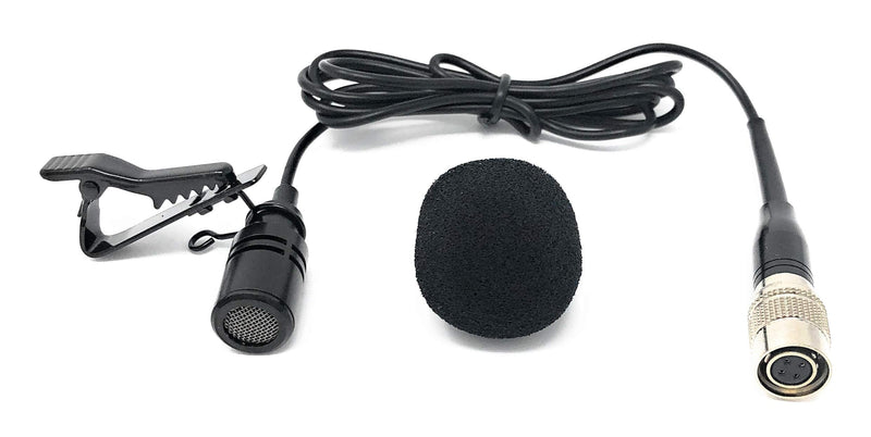 [Australia - AusPower] - Black Omni-Directional Tie Clip Lapel Lavalier Microphone for Audio-Technica 