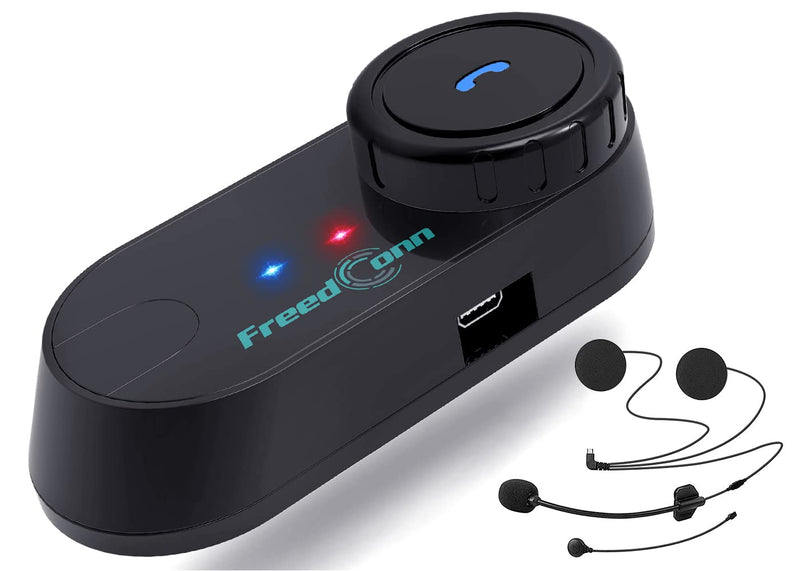 [Australia - AusPower] - Bluetooth Intercom for Helmet,FreedConn T-COMVB 800M,2-Way Motorcycle Helmet Bluetooth Headset,Motorcycle Bluetooth Communication System for Ski/ATV/Dirt Bike/Off,Bluetooth for Motorcycle Helmet TCOM-VB Hard Mic 1PACK 