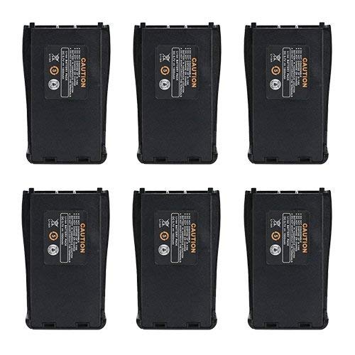 [Australia - AusPower] - LUITON Original Replacement Rechargeable Li-ion 1500 mAh 3.7V Battery Pack Compatible with Baofeng BF-888S Arcshell AR-5 Retevis 777s Two-Way Radio(6 Packs) 