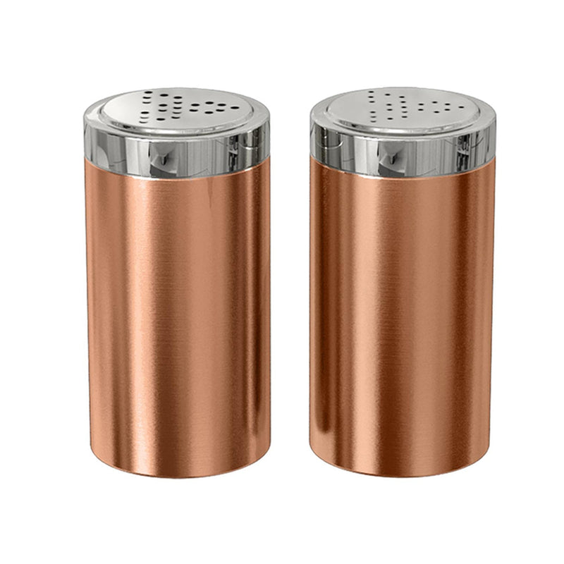 [Australia - AusPower] - nu steel Jumbo Salt & Pepper Shaker Set of 2, 15 Oz. Stainless Steel with Copper Finish, Small, Shiny 