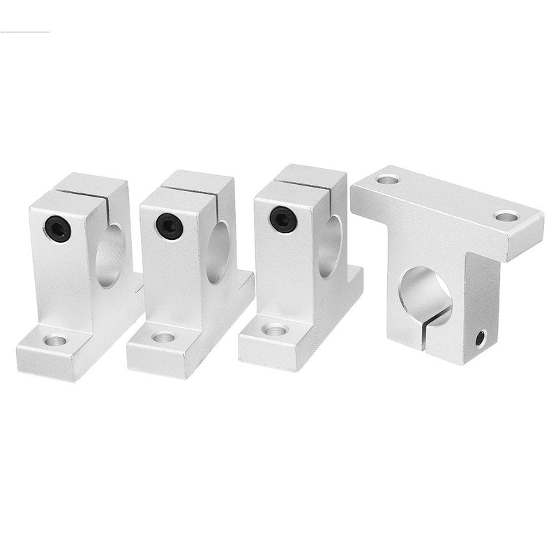 [Australia - AusPower] - uxcell 4pcs SK20 Aluminum Linear Motion Rail Clamping Guide Support for 20mm Dia Shaft 