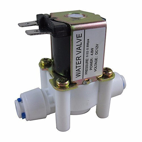 [Australia - AusPower] - SENSTREE DC 12V 1/4" Solenoid Valve, N/C Normally Closed Inlet Water Solenoid Valve with Quick Connect 