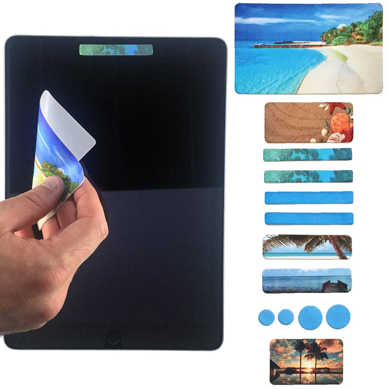 [Australia - AusPower] - Webcam Covers - Laptop Webcam Cover - Tablet Webcam Covers - Smart TV & for Every Size Webcam on Any Device - Reusable/Multi-use – Protect Your Privacy with Gecko - Beach 