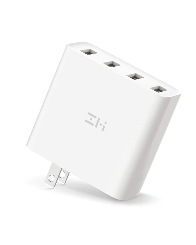 [Australia - AusPower] - ZMI PowerPlug 4-Port 35W USB Wall Charger Power Adapter, Portable with Foldable Prongs for iPhone, iPad, Samsung Galaxy, and More 