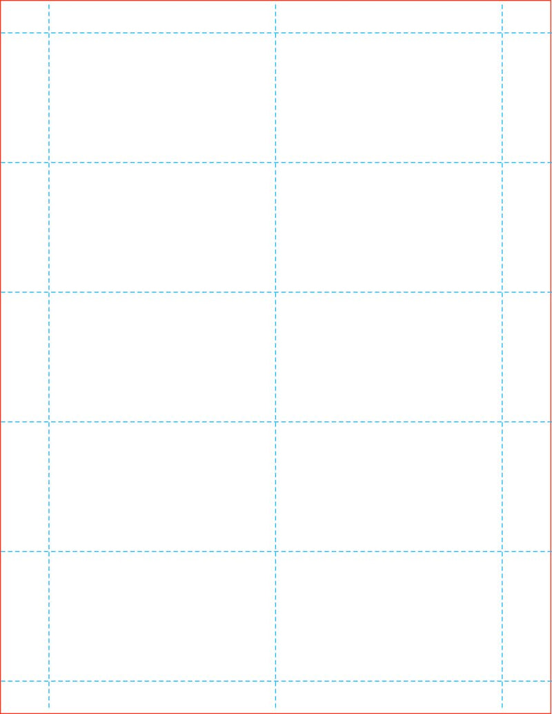 [Australia - AusPower] - 100# Tag Blank 10 Per Page White, Laser/Ink Jet Business Card Stock (500) 500 