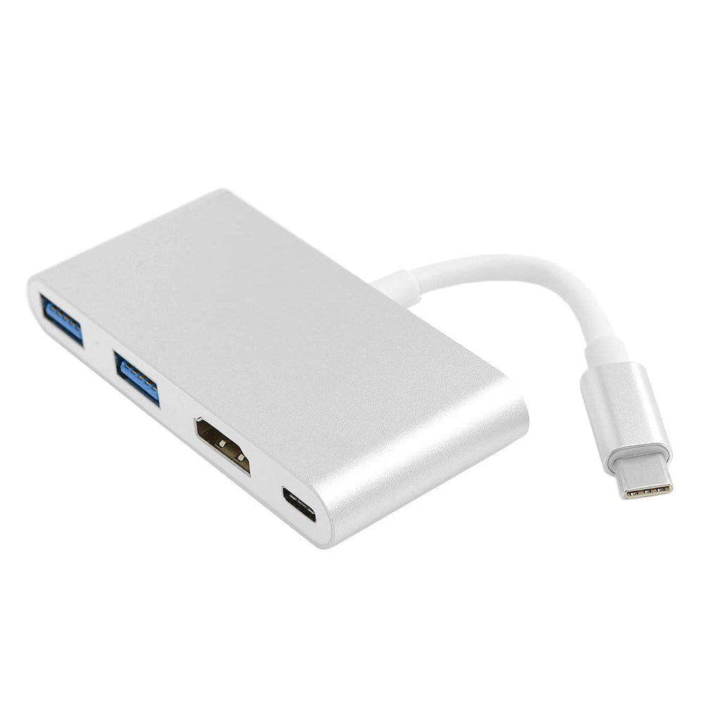 [Australia - AusPower] - Cablecc USB 3.1 Type C to HDMI HDTV Dual USB HUB OTG USB-C Female Charger Adapter for Laptop 