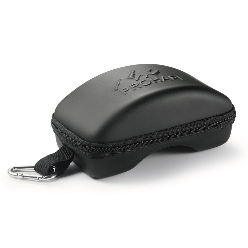 [Australia - AusPower] - Prohapi Snow Goggles Case, Semi Hard EVA Ski Goggles Case with Aluminum Bag Strap & High-Performance Proof Zipper - Compact & Lightweight Travel Carrying Snowboard Goggles Bag 