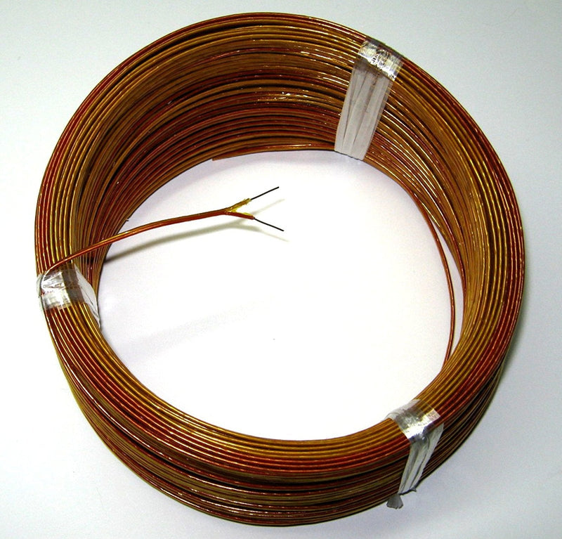 [Australia - AusPower] - High Temperature K-Type Thermocouple Wire AWG 24 w. Kapton Insulation - 5 yd roll 1 