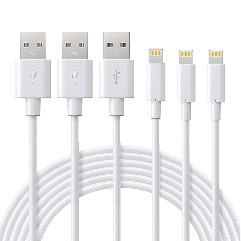 [Australia - AusPower] - MFi Certified Lightning Cable - iPhone Charger Cable 3 Pack 6ft - ilikable Durable iPhone Charging Cable Cord for iPhone 13 12 11 mini Pro XR Xs Max X SE 8 Plus 7 Plus 6S Plus iPad AirPods 