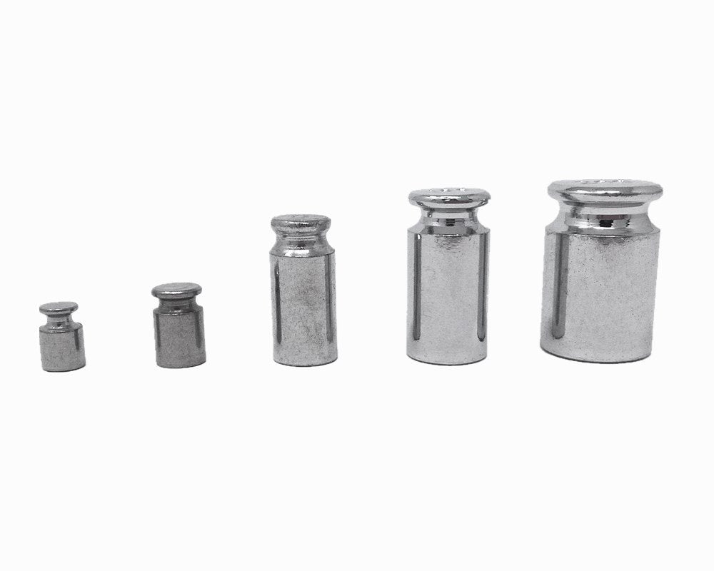 [Australia - AusPower] - Honbay 5pcs Chrome Plated Calibration Scale Weight 1g 2g 5g 10g 20g Gram Scale Weight for Digital Scale Balance 