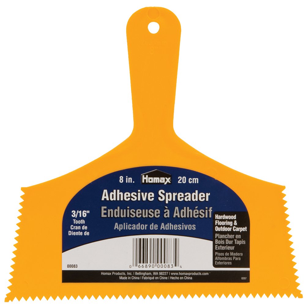 [Australia - AusPower] - Homax Adhesive Spreader, 8", 3/16" Tooth, Hardwood Flooring Spreader 8 inch 3/16in Tooth 