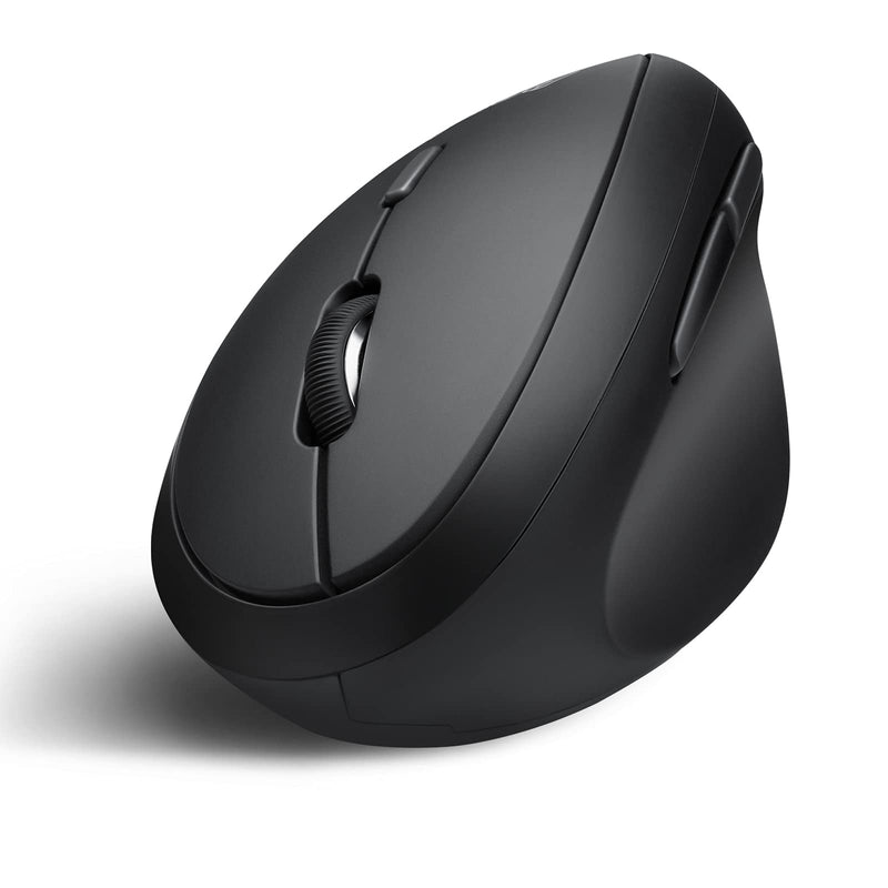 [Australia - AusPower] - Perixx PERIMICE-719 Wireless 2.4 GHz Ergonomic Vertical Optical Mouse, Portable Mini Size, 3 Level DPI, Right Handed, Black 
