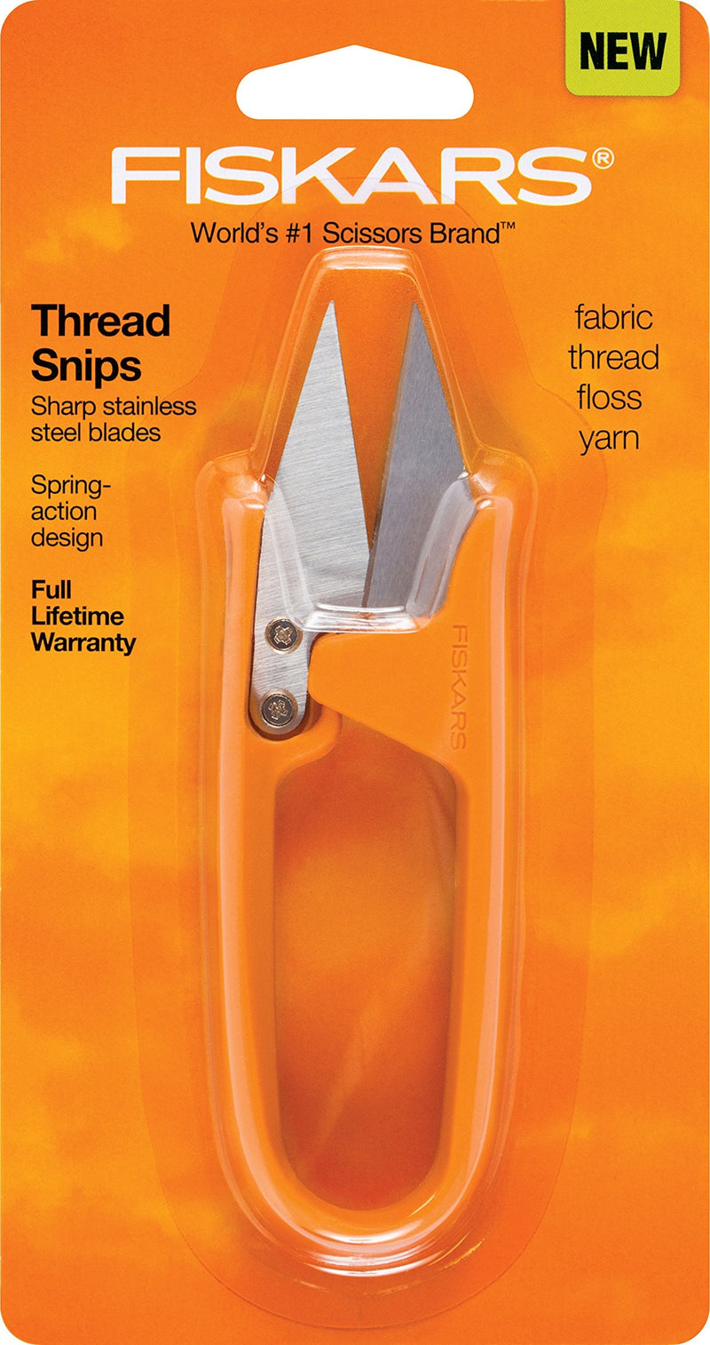 [Australia - AusPower] - Fiskars Thread Snip Scissors, Gray Orange 