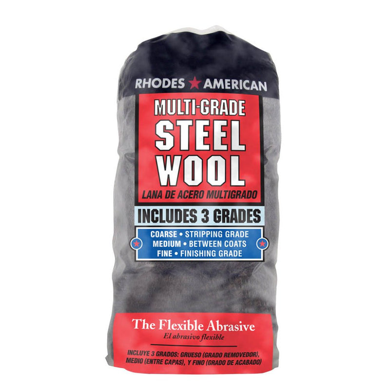 [Australia - AusPower] - Homax 33873211143 Steel Wool, 12 pad, Assorted Grades, Rhodes American 