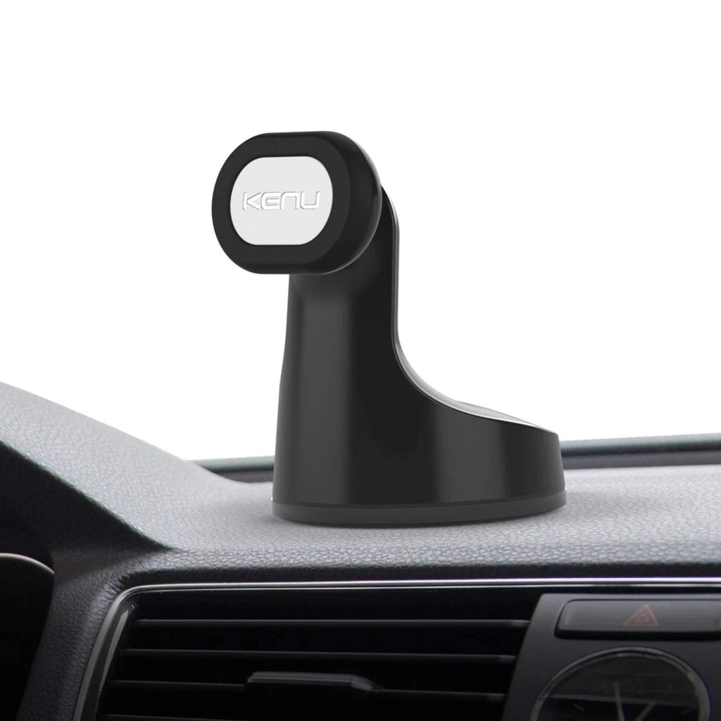 [Australia - AusPower] - Kenu Airbase Magnetic Dashboard and Windshield Car Phone Holder Mount, Magnetic Cell Phone Holder with 360-Degree Pivot and Strong Suction Cup, Compatible with Latest iPhones, Samsungs, and Androids 