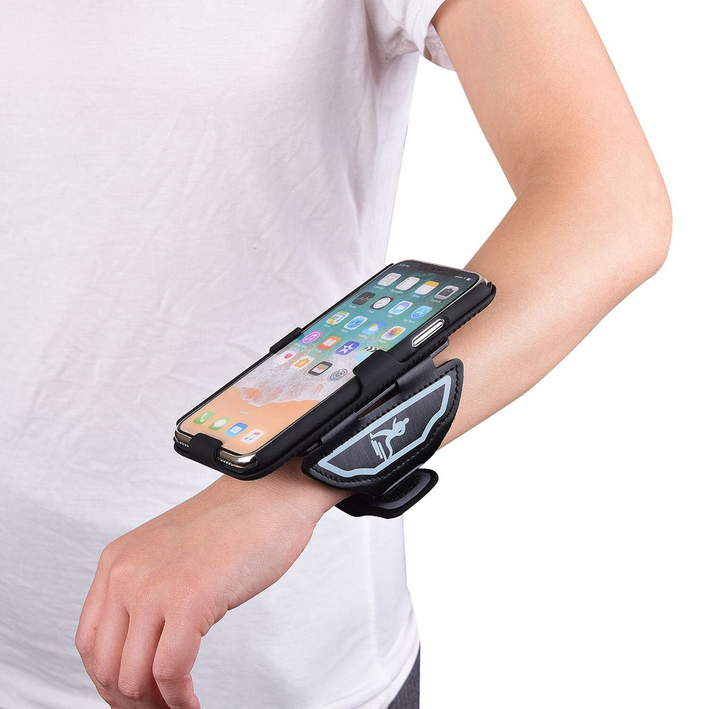 [Australia - AusPower] - ChuangXinFull Sports Armband Wristband Case for iPhone 8 Plus, 7 Plus, Hybrid Hard Case Cover with Sport Armband, 180° Rotative Holster, Sport Armband for Running Jogging Exercise or Gym 