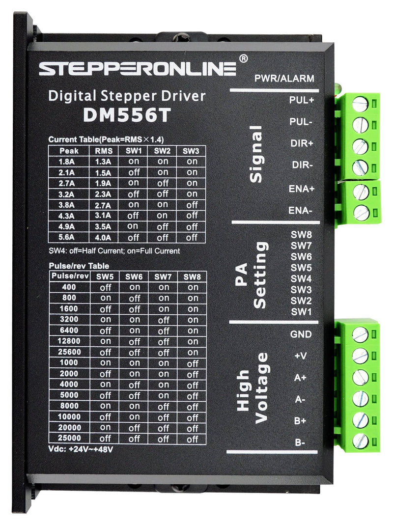 [Australia - AusPower] - STEPPERONLINE Digital Stepper Driver 1.8~5.6A 20-50VDC for Nema 23, 24 Stepper Motor 