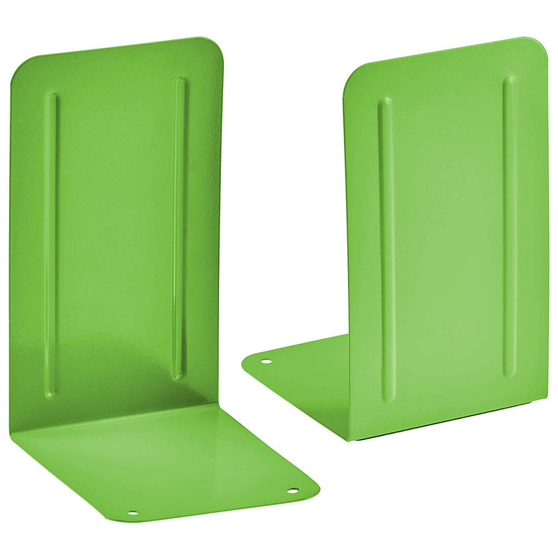 [Australia - AusPower] - Acrimet Premium Metal Bookends (Heavy Duty) (Green Citrus) (1 Pair Pack) 4" X 6.87" X 4.62" Green Citrus 