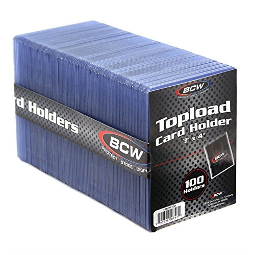[Australia - AusPower] - BCW 1-TLCH-100 3X4 Topload Card Holder - Standard 