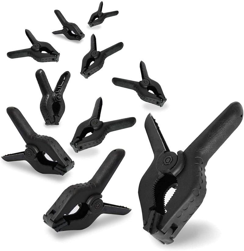 [Australia - AusPower] - EACHPOLE |10-Pack| Heavy Duty Nylon Spring Clamps 4.5 inch for Home Improvement Projects and Photography Studios, APL1770 