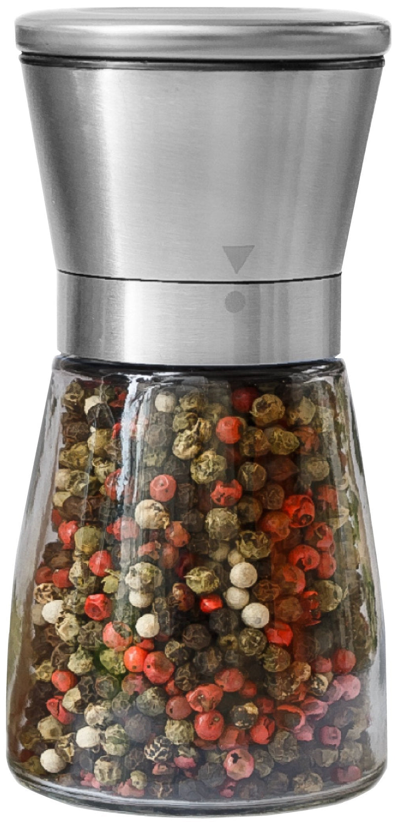 [Australia - AusPower] - Pepper Grinder or Salt Shaker for Professional Chef - Best Spice Mill with Brushed Stainless Steel, Special Mark, Ceramic Blades and Adjustable Coarseness… (2.5'' x 5.5'') 2.5'' x 5.5'' 