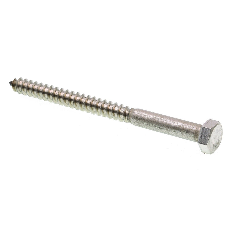 [Australia - AusPower] - Prime-Line 9055838 Hex Lag Screws, 5/16 in. X 4 in., Grade 18-8 Stainless Steel, 15-Pack 