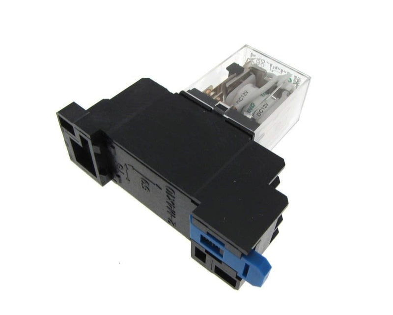 [Australia - AusPower] - 24VDC Coil JQX-13F Power Relay w/Socket LED Indicator Din Rail Mounting 