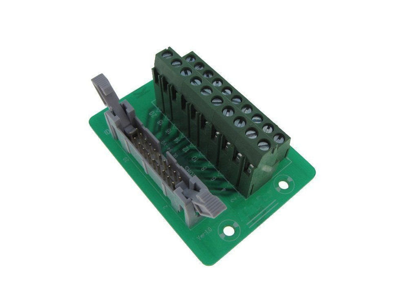 [Australia - AusPower] - IDC20 20-Pin Connector Signals Breakout Board Screw terminals 