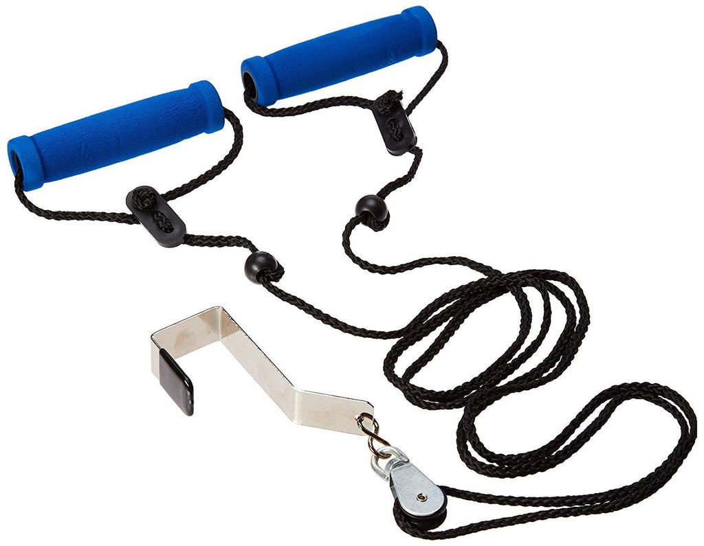 [Australia - AusPower] - BodyHealt Overhead Shoulder Pulley - Door Exercise Equipment for Back Workout & Arm Exercise. Exercise Pulley Over the door for Shoulder Rehab. Range of Motion Exerciser & Rehab Pulley System(Bracket) 