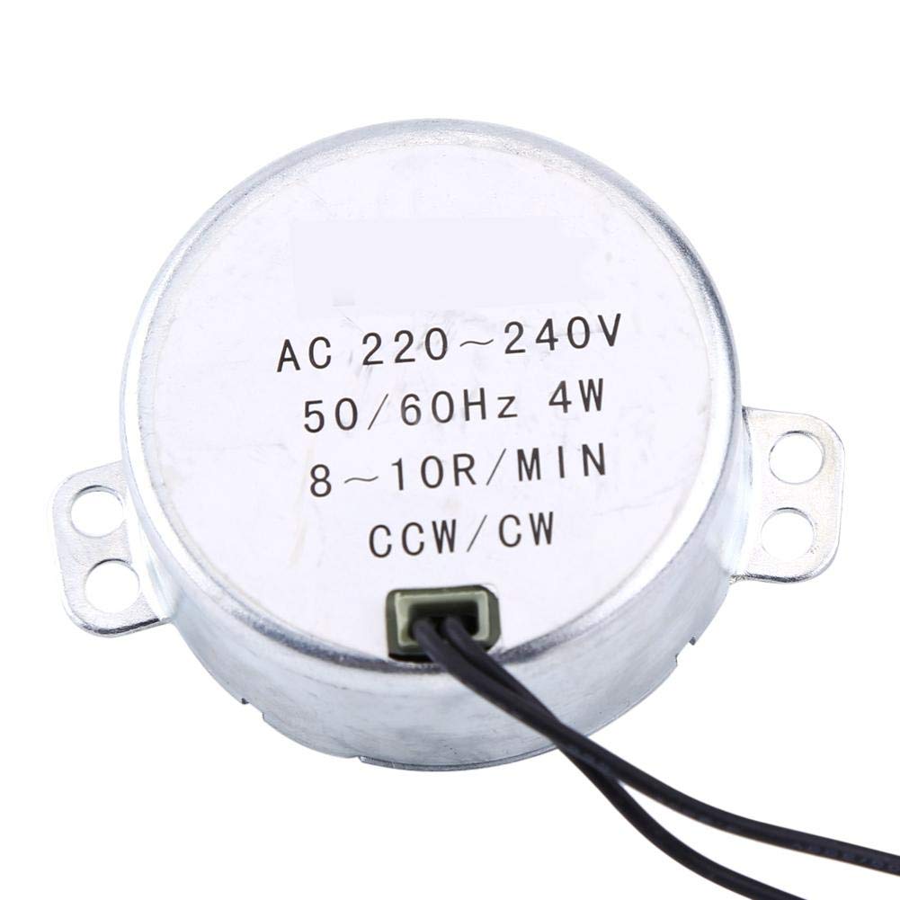 [Australia - AusPower] - AC 220-240V 4W Synchronous Motor 50/60Hz CCW/CW Electric Synchron Geared Motor(8-10RPM) 