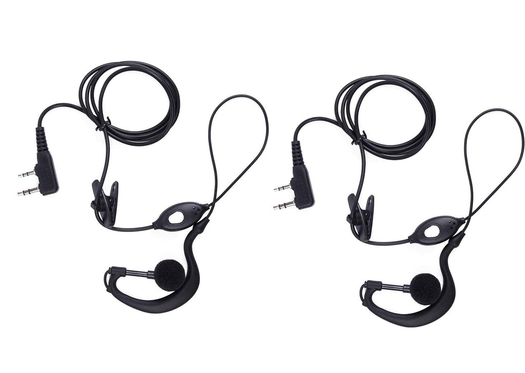 [Australia - AusPower] - Mengshen Earpiece Headset Mic for BF-888S / BF-777S / BF-666S / UV-5R / 5RA / 5RE Two Way Radio Walkie Talkie Headset (2 PCS), 2Pack EJ01 
