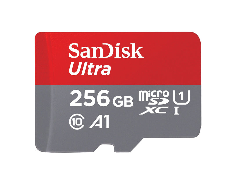[Australia - AusPower] - SanDisk 256GB Ultra microSDXC UHS-I Memory Card with Adapter - 100MB/s, C10, U1, Full HD, A1, Micro SD Card - SDSQUAR-256G-GN6MA 